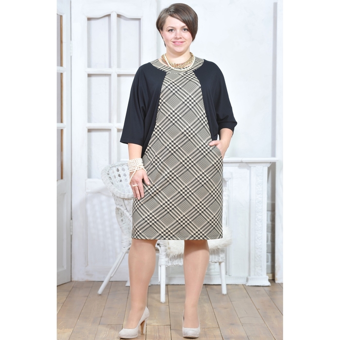 Платье женское 5484а, размер 50, рост 164 см, цвет разноцветный