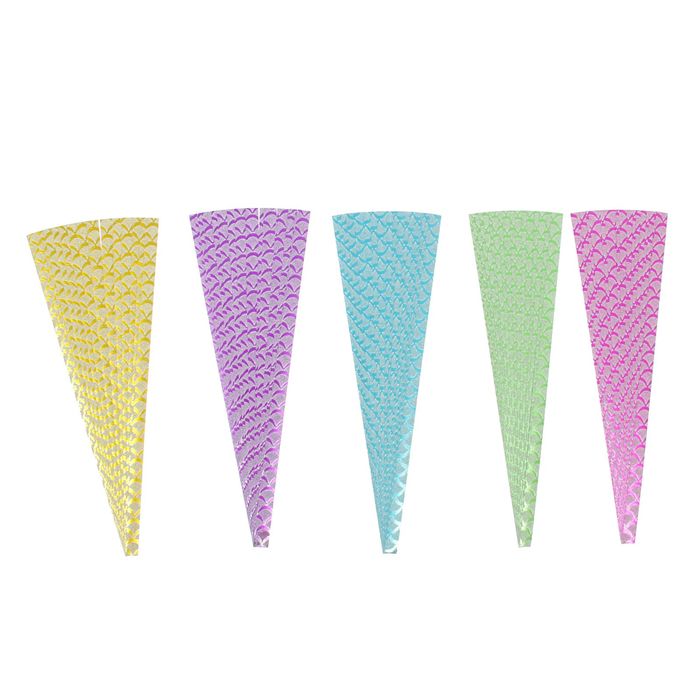 Полоски для квиллинга "Веер" (набор 18 полосок) ширина 1 см длина 24,5 см