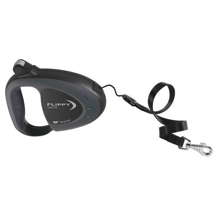 Рулетка Ferplast Flippy tech tape лента 5м до 50кг темно-серая