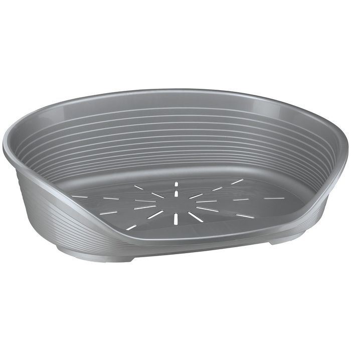 Лежак Ferplast Siesta deluxe 4, 61,5 х 45 х 21,5 см, для кошек, серебристый
