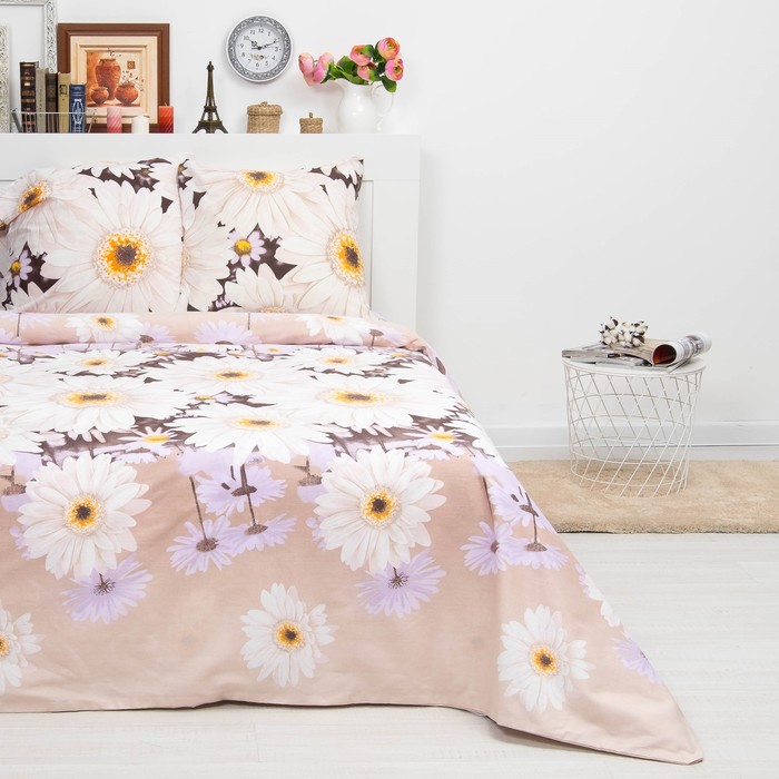 Постельное бельё 2 сп. Сударушка «Ольга», размер 175х215 см, 200х220 см, 70х70 см-2 шт.,125 г/м²