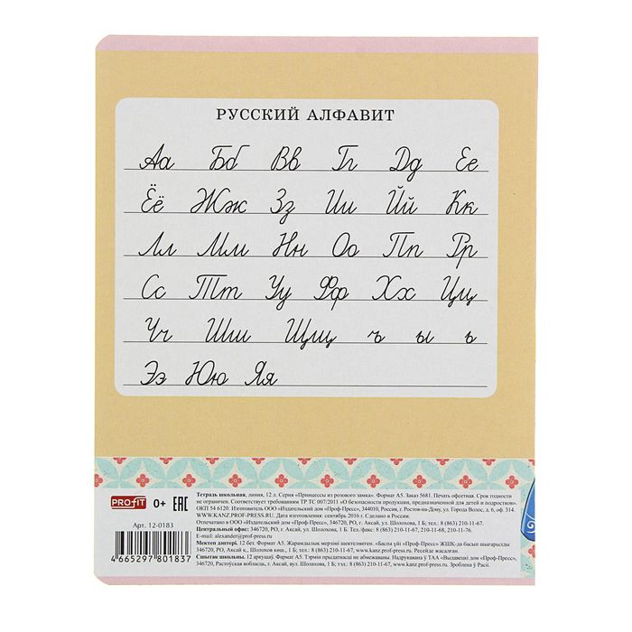 Тетрадь 12 листов линейка "Принцессы из розового замка", обложка картон хромэрзац, 5 видов МИКС