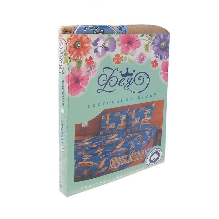 Постельное бельё 2 сп. ФЕЯ, рисунок 1101-2, размер 175х210 см, 175х210 см, 70х70 см-2 шт., 105 г/м²