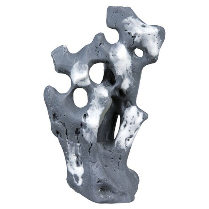 Грот Trixie "Камень с дырками", 19 см, серый