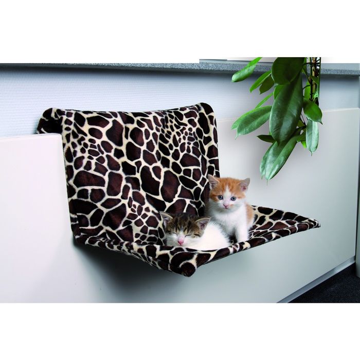 Гамак Trixie для кошки 48х28х30см, на радиатор, жираф.