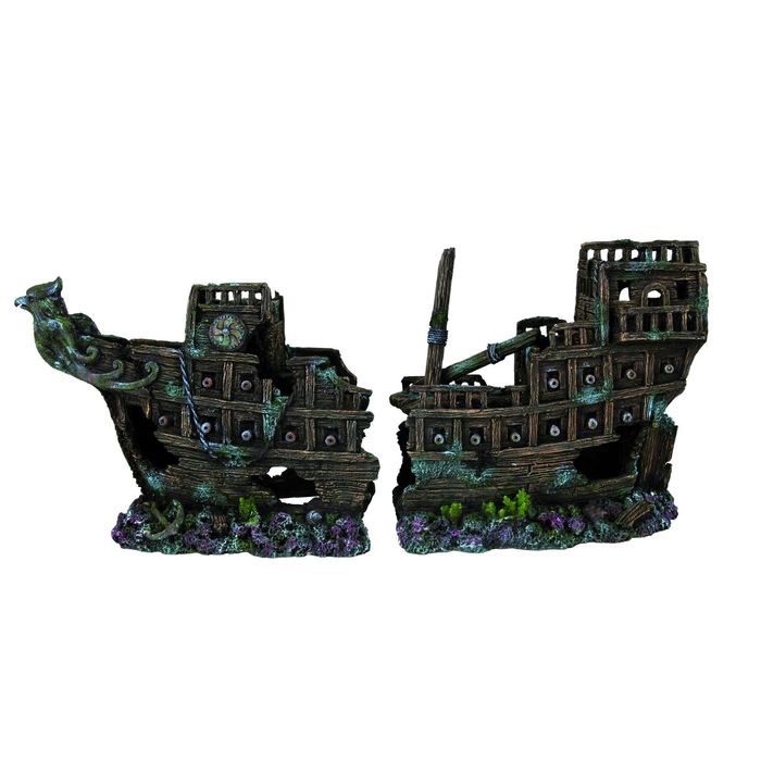 Грот Trixie "Обломки корабля", 57 см, пластик