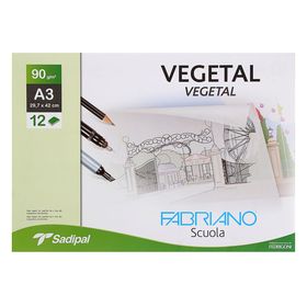 Калька для художественных работ А3 Fabriano Vegetal, 297 х 420 мм, 12 листов, 90 г/м², конверт от Сима-ленд