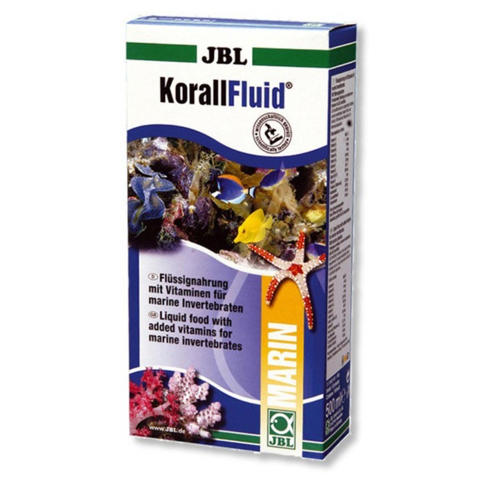 Жидкий планктон для беспозвоночных и мальков JBL KorallFluid, 500 мл (500 г)