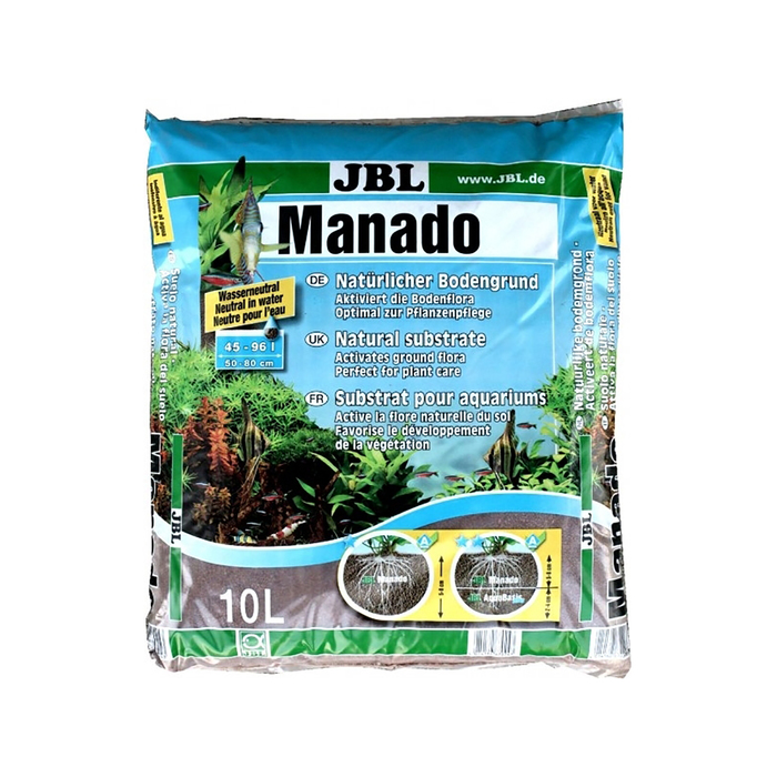 Питательный грунт JBL Manado улучшающий качество воды и стимулирующий рост растений, красно-коричневый, 10 литров