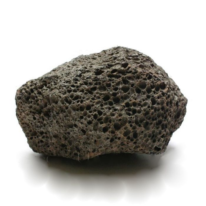 Камень натуральный UDeco Black Lava S "Лава чёрная" размер 10-20 см, m=0,5-1 кг, 1 шт