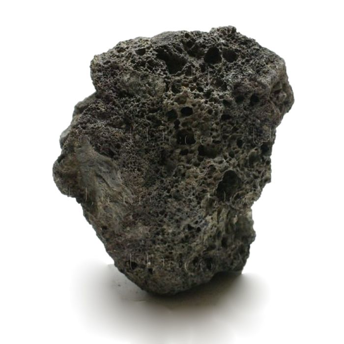 Камень натуральный UDeco Black Lava M "Лава чёрная" размер 15-25 см, m=1-2 кг, 1 шт