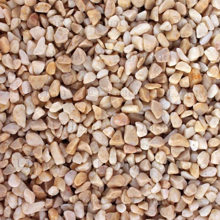 Грунт натуральный UDeco Canyon Beige "Бежевый гравий" для аквариумов, 4-6 мм, 2 л, 3,1 кг