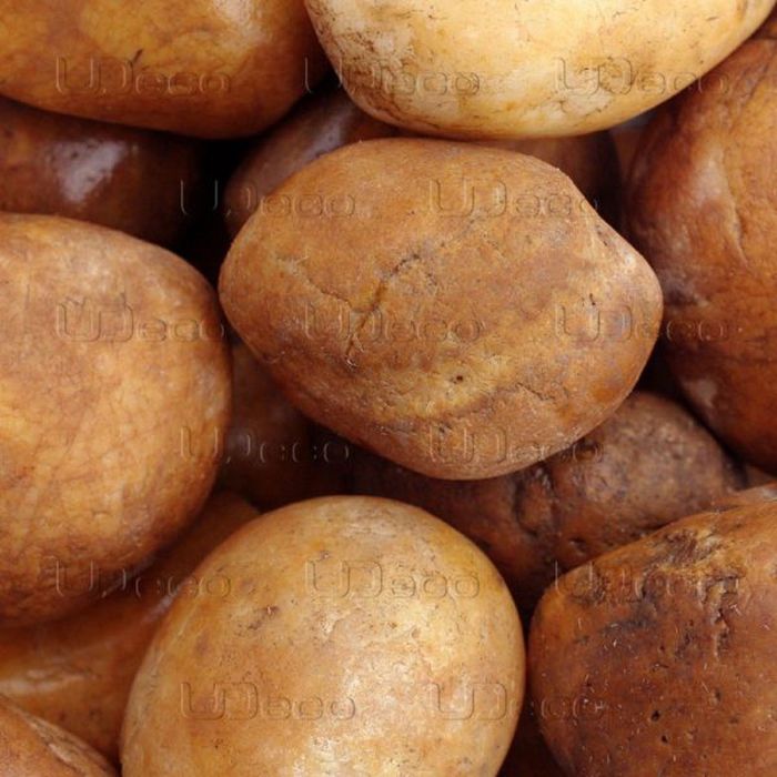 Грунт натуральный UDeco Stream Orange "Оранжевая галька" для аквариумов, 30-50 мм, 2 л