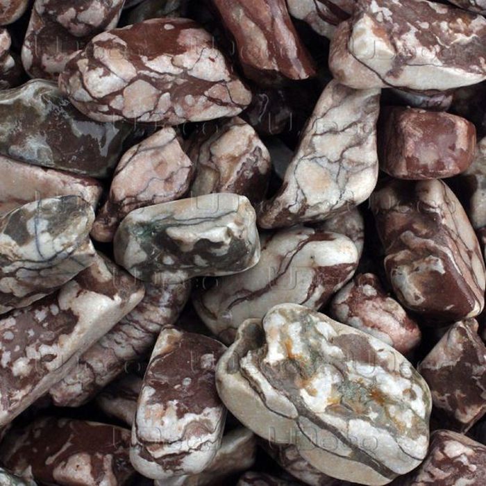 Грунт натуральный UDeco Stream Wavy "Волнистая галька" для аквариумов, 30-50 мм, 2 л