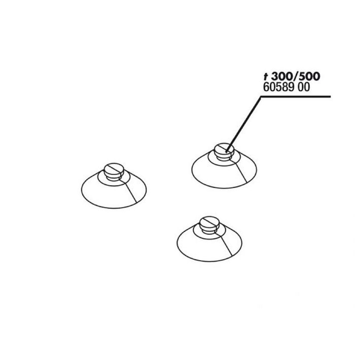 Присоска JBL Suction cup 3x для помпы ProFlow t300/500, 3 шт