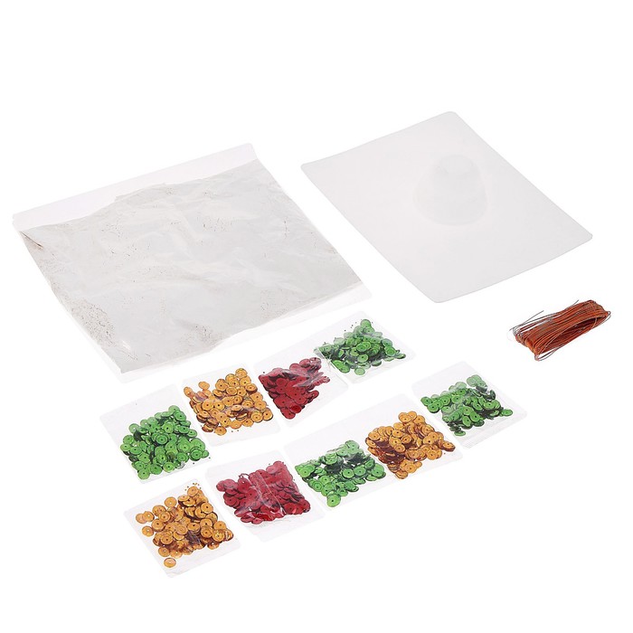 Цветы из пайеток "Бархатцы"