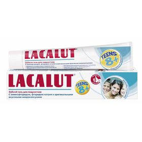 Зубная паста-гель Lacalut Teens, возраст 8+, для детей и подростков, 50 мл
