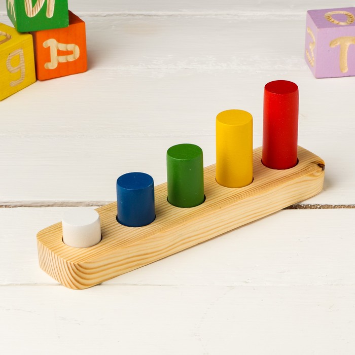 Головоломка "Логические цилиндры", 1 ряд