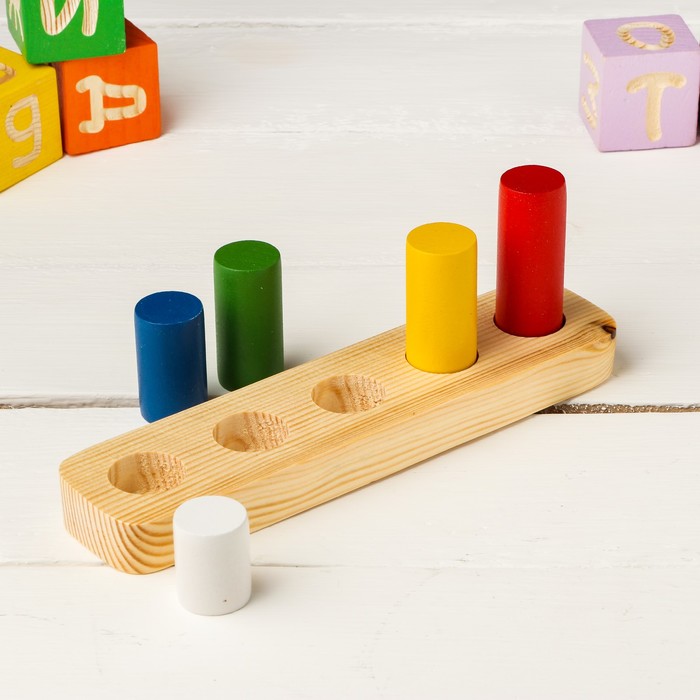 Головоломка "Логические цилиндры", 1 ряд