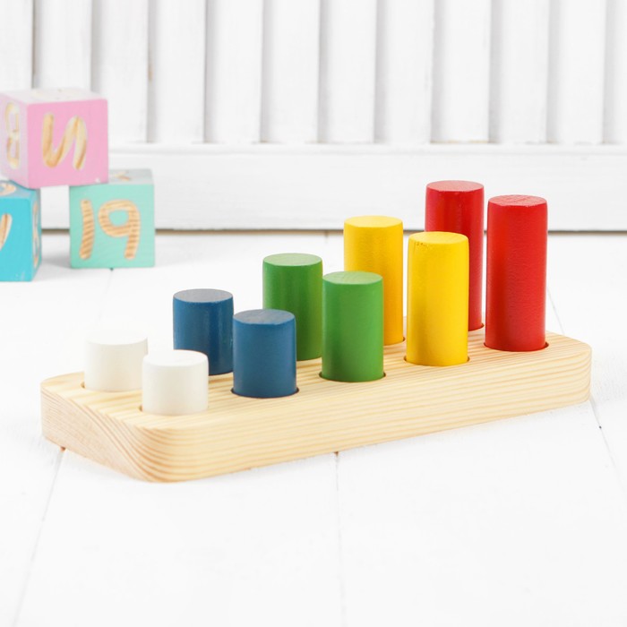 Головоломка "Логические цилиндры", 2 ряда