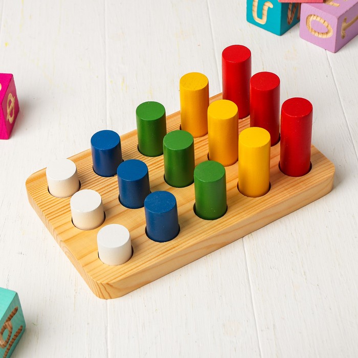 Головоломка "Логические цилиндры", 3 ряда