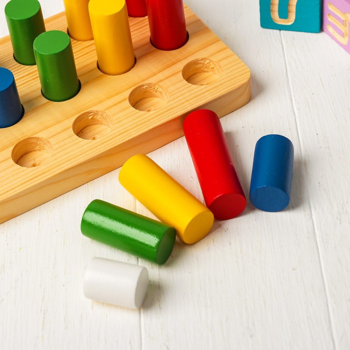 Головоломка "Логические цилиндры", 3 ряда