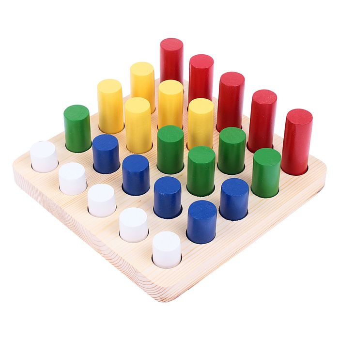 Головоломка "Логические цилиндры", 5 рядов