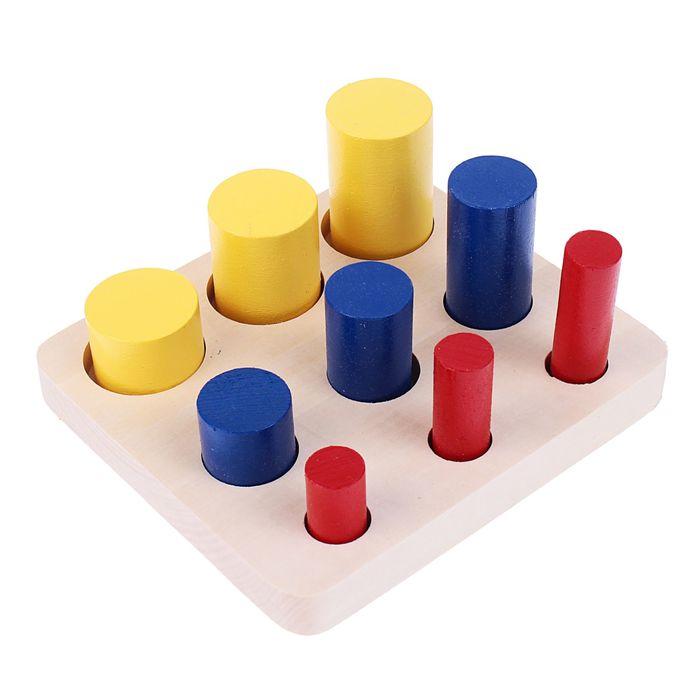 Головоломка "Логические цилиндры", больше-меньше