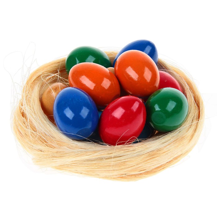 Счётный материал "Яйца в гнезде", 12 шт.