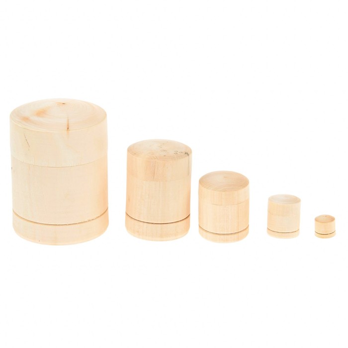 Роспись по дереву "Бочонок", 5 в 1