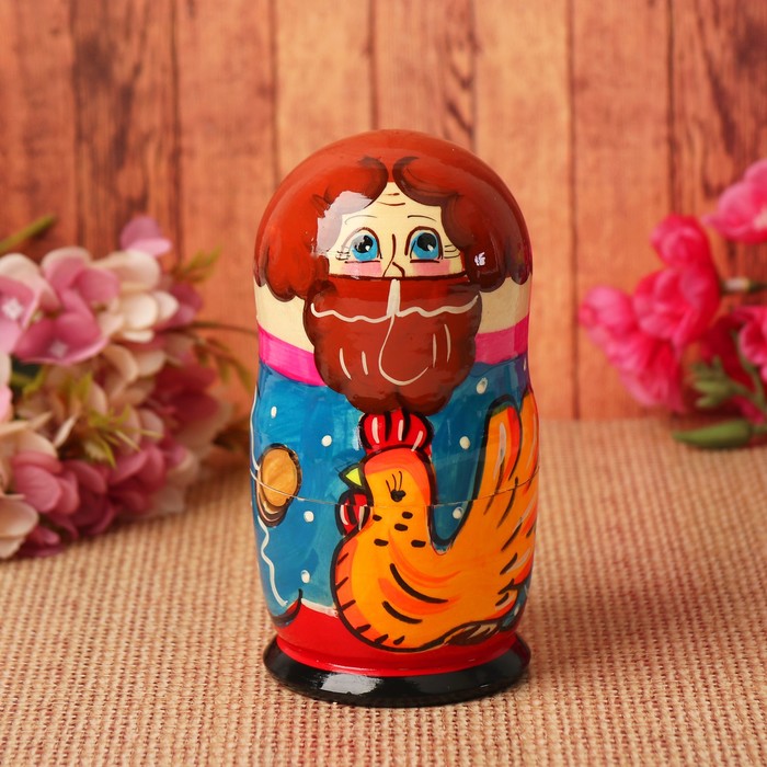 Матрёшка-сказка "Курочка Ряба", 5 в 1