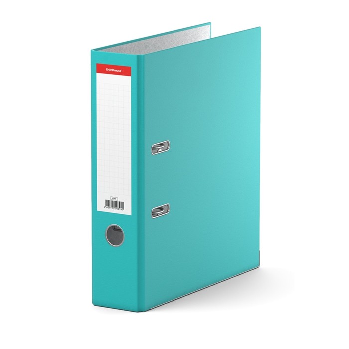 Папка-регистратор А4, 70мм "Стандарт", разборный, бирюзовый, этикетка на корешке, металлический кант, картон 2мм, вместимость 450 листов