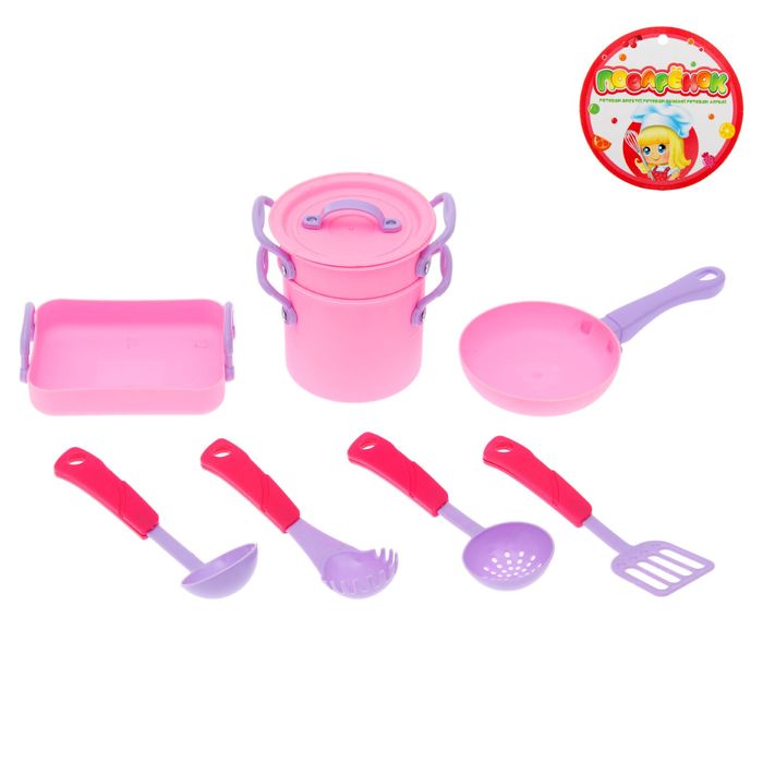 Набор посуды матовой "Пчёлка-1", 8 предметов