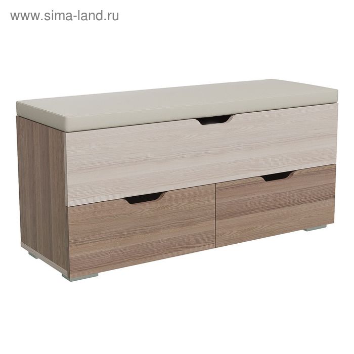 

Банкетка ФЛИНТ, 1000х370х470, Ясень шимо темный/Светлый