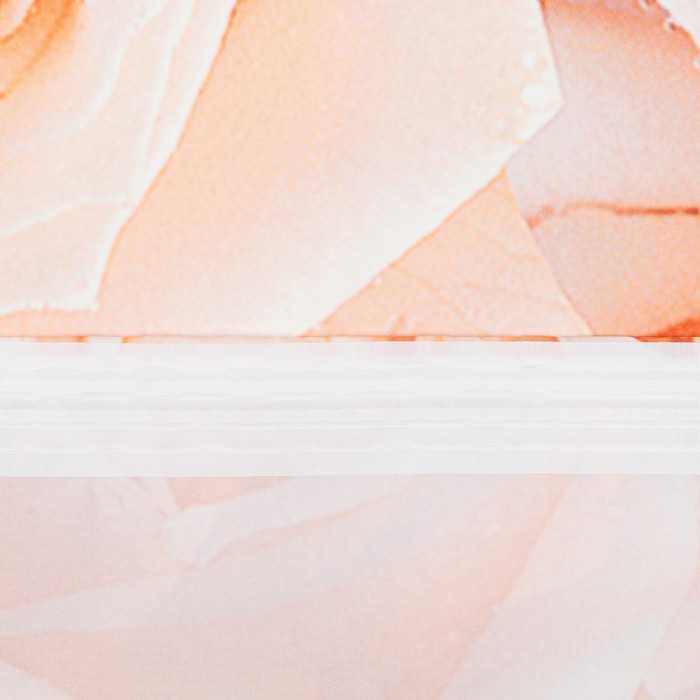 Комплект штор "Кремовые розы", 145 х 260 см, 2 шт, габардин, п/э