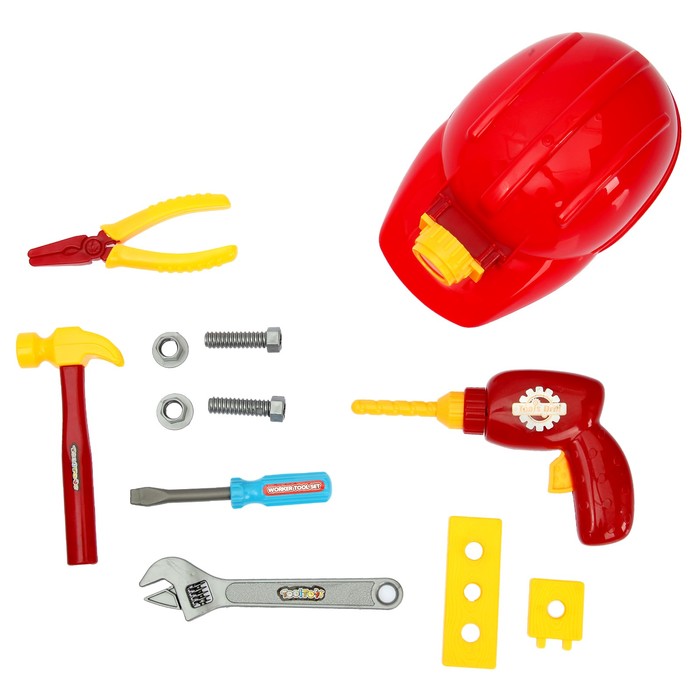 Набор инструментов "Строитель", 11 предметов, МИКС