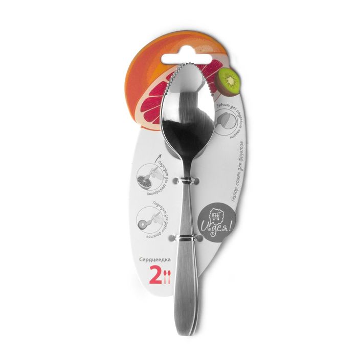 Набор ложек для фруктов 2 предмета "Идея. Сердцеедка"