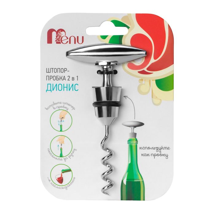 Штопор-пробка "Menu. Дионис"