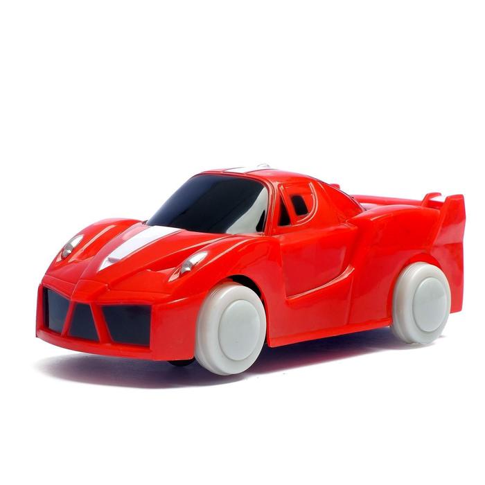 Машина "Гонка", световые и звуковые эффекты, работает от батареек, цвета МИКС