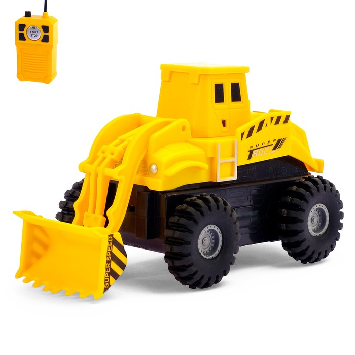 Трактор радиоуправляемый "Погрузчик", 1:32, работает от батареек, с записью голоса