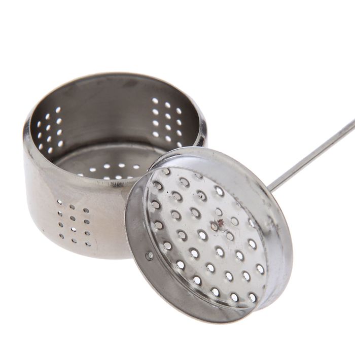 Ситечко для чая с подставкой "Lotus" МИКС:беж, сиреневый, голубой