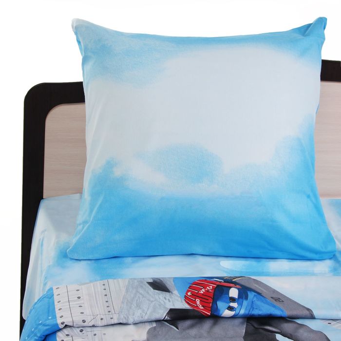 Постельное бельё 1,5 сп. «Самолеты», размер 143х215 см, 150х214 см, 70х70 см-1 шт.поплин 103 г/м²