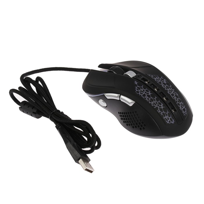 Мышь Qumo Dragon War Solaris M10, оптическая, проводная, 800/1200/1600/2200 dpi