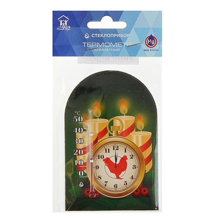 Термометр новогодний на акриловой липучке С Новым годом 2-5