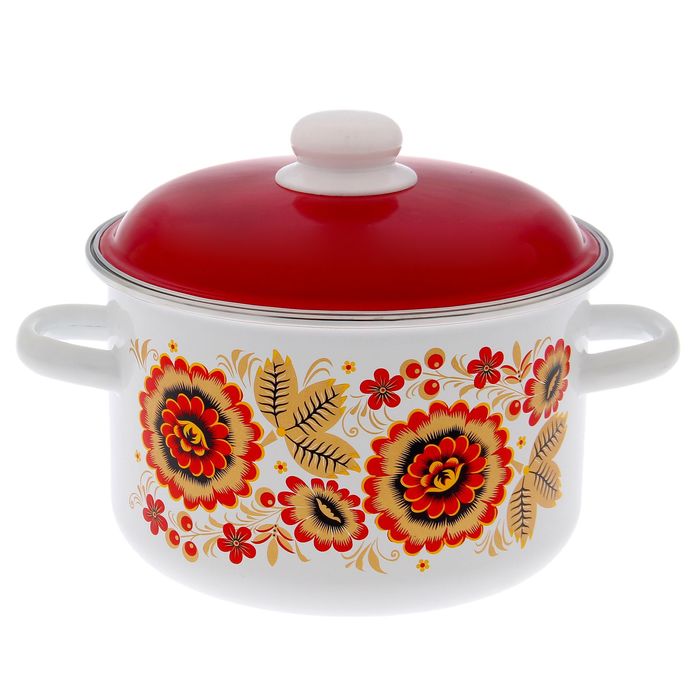 Кастрюля 3 л "Хохлома"