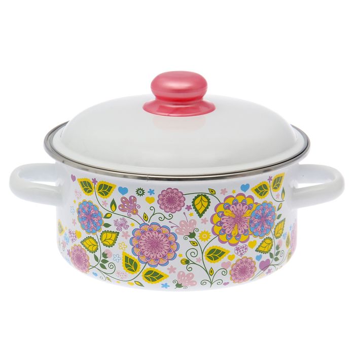 Кастрюля 3 л "Цветочная фантазия"