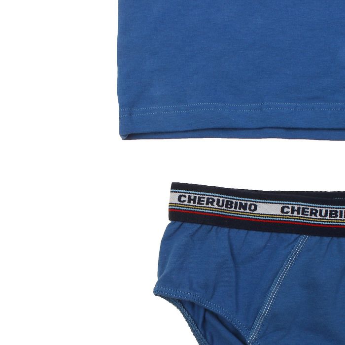 Комплект для мальчика (майка, трусы), рост 146 см (76), цвет индиго