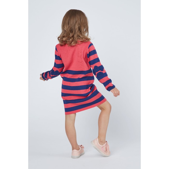 Платье для девочки, рост 98 см (56), цвет малиновый/синий
