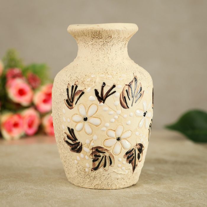 Ваза "Амфора" шамот, микс