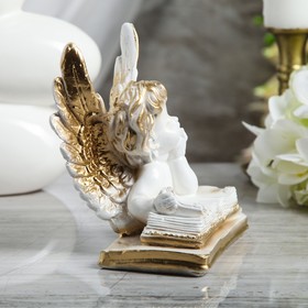 

Статуэтка "Ангел с книгой" 16 см, золото